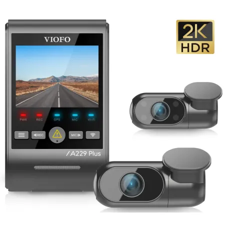 Kamera samochodowa VIOFO A229 Plus 3CH – 2K + 2K + Full HD, wszystkie kamery z HDR